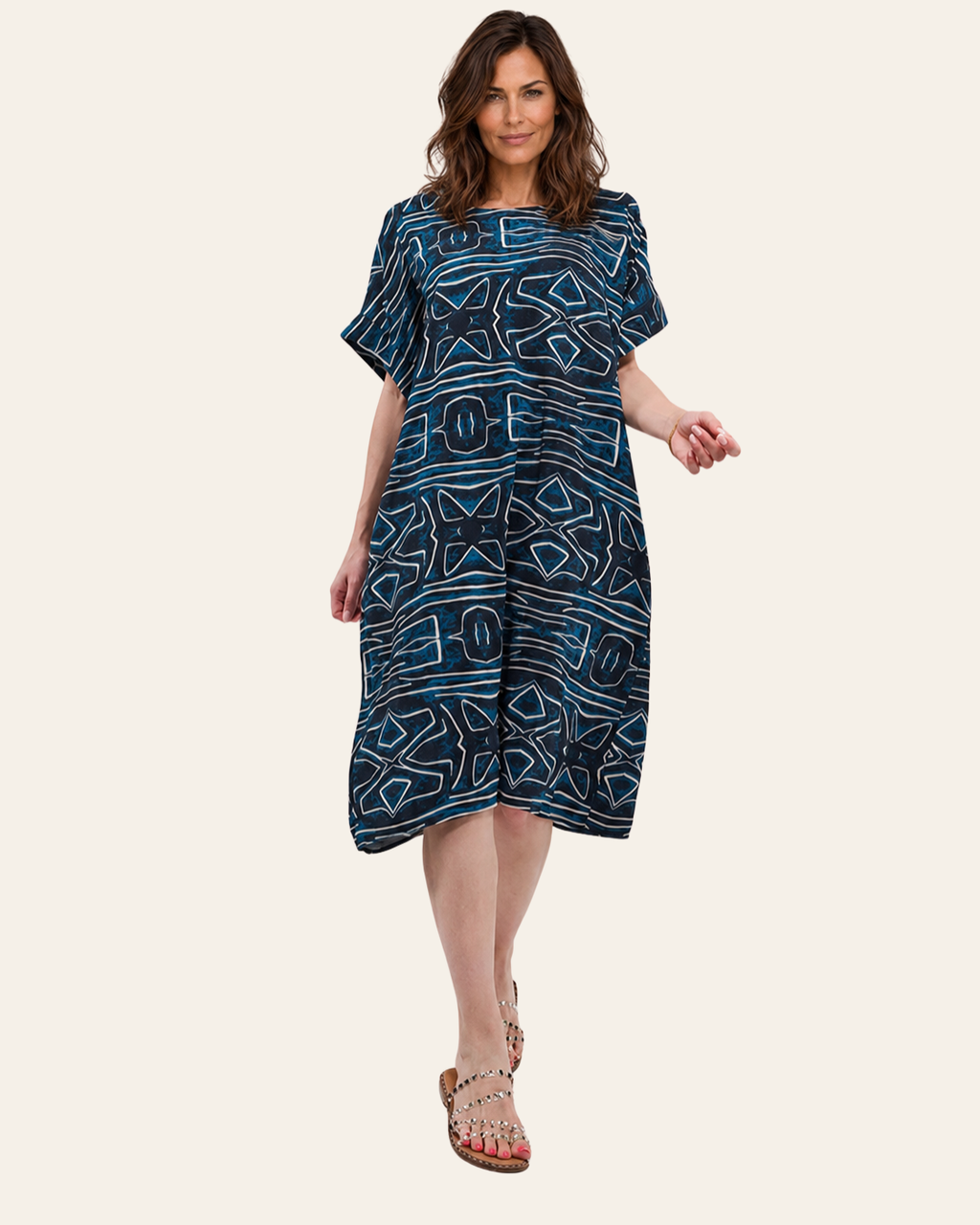 Robe Courte Décontractée à Poches (Copie)
