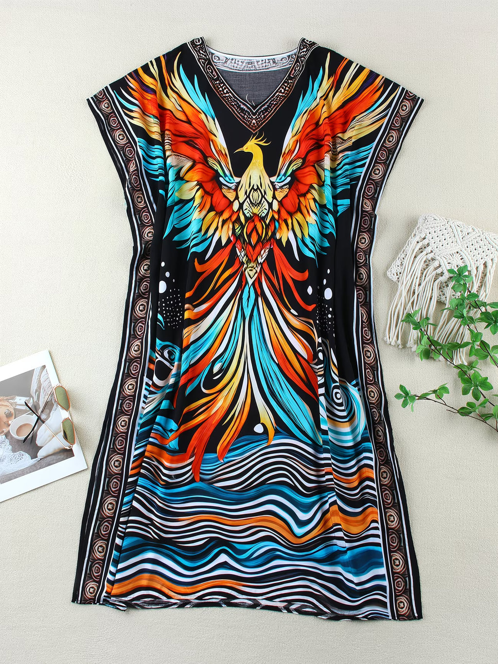 Kaftan bohème, décontracté