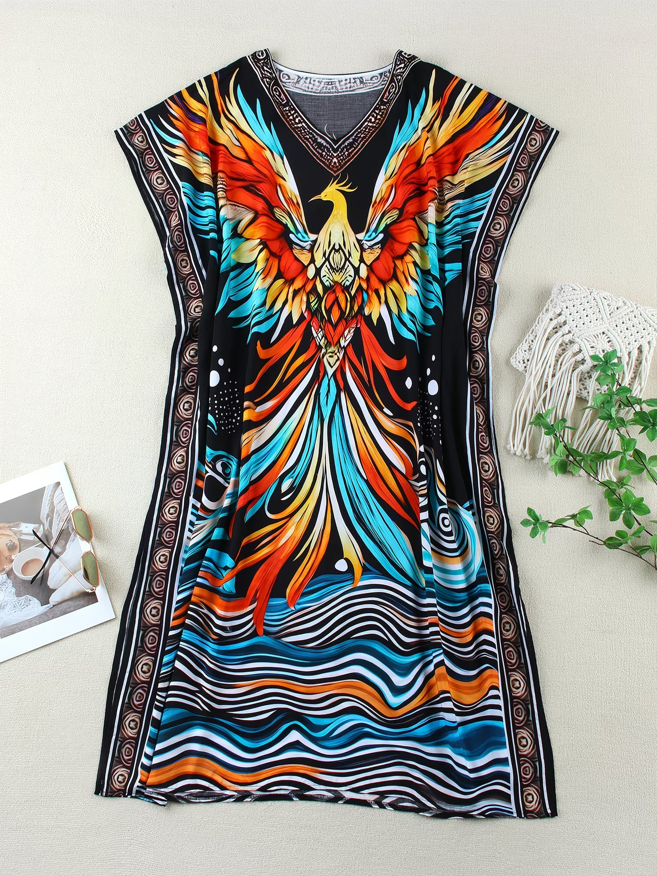 Kaftan bohème, décontracté