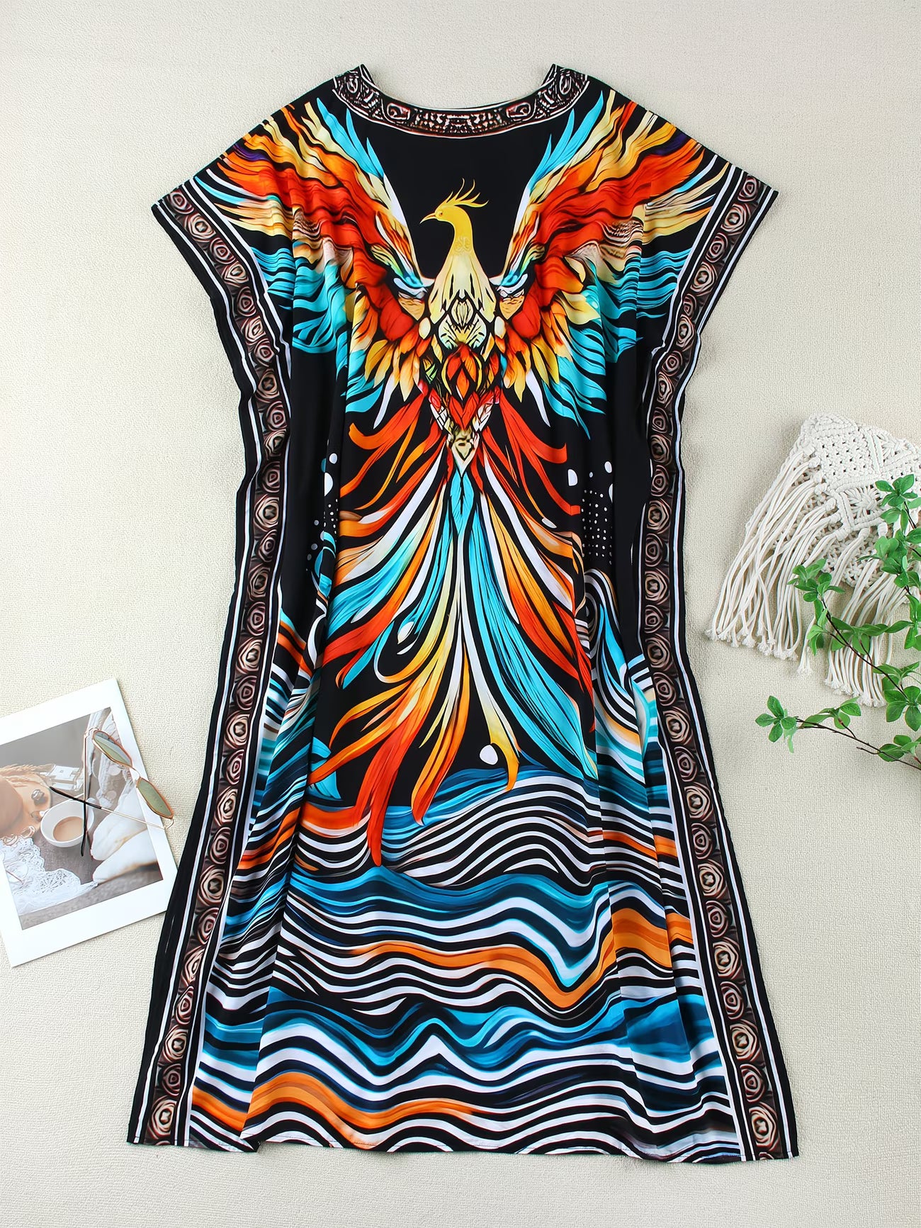 Kaftan bohème, décontracté