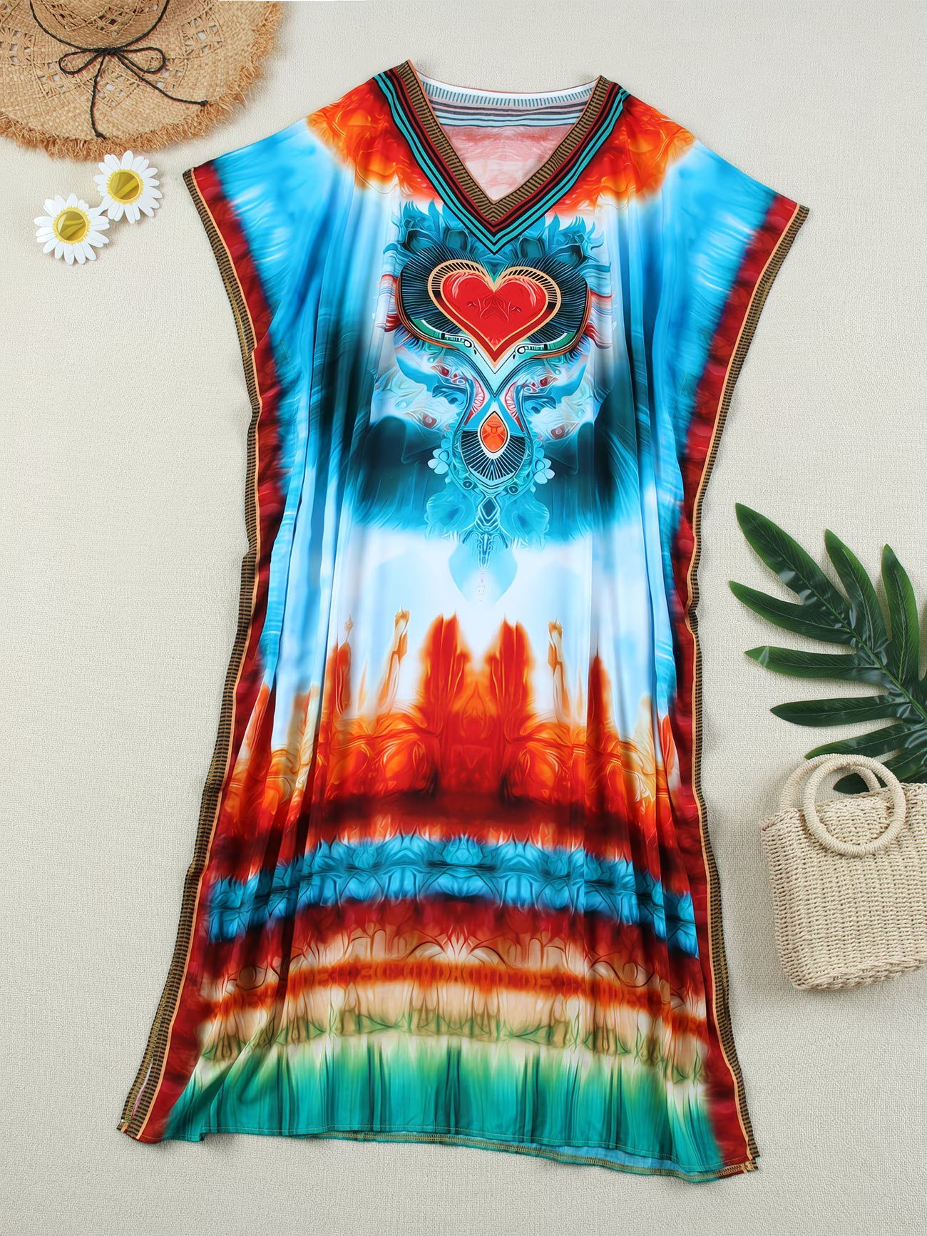 Kaftan bohème, décontracté