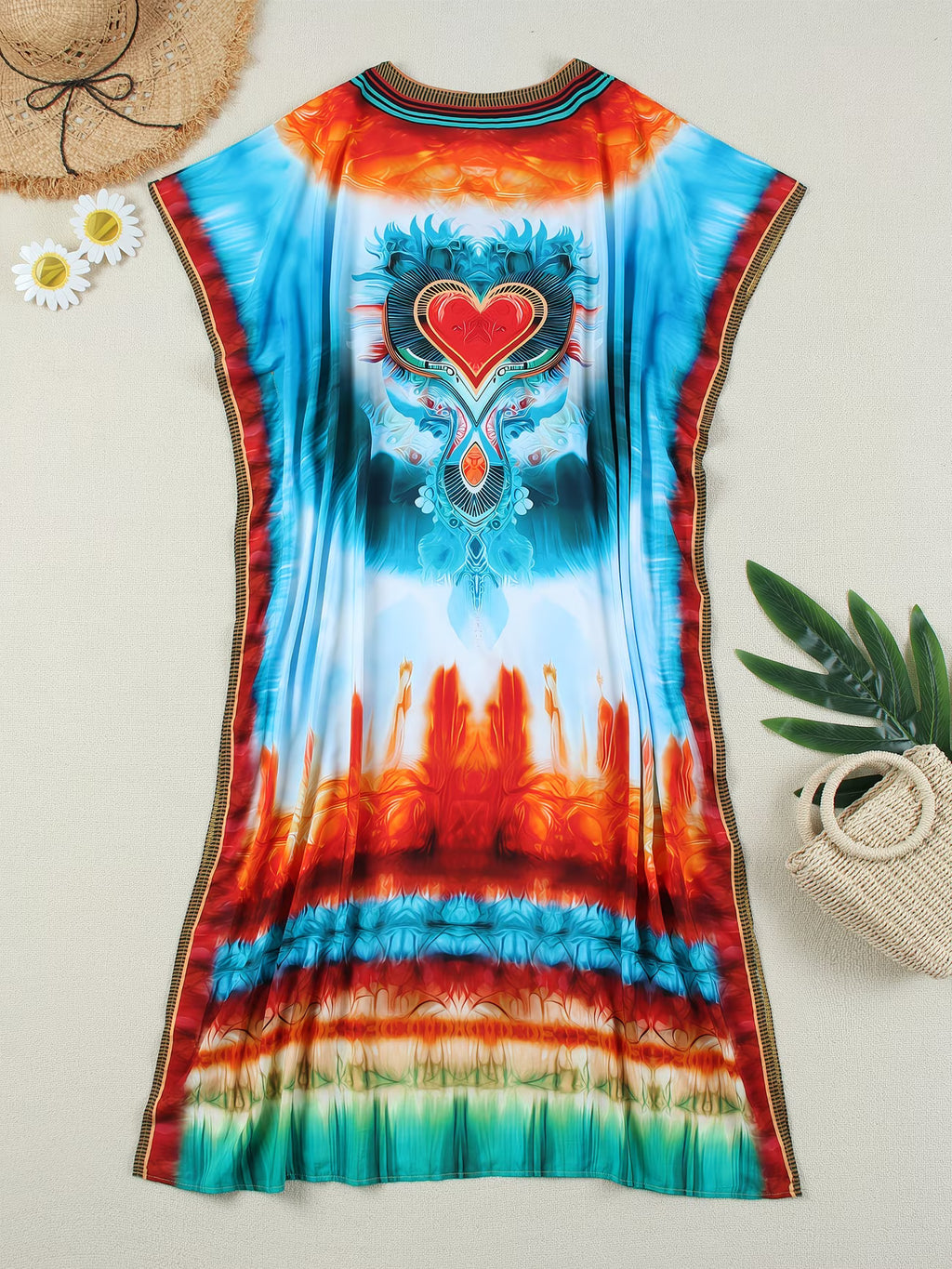 Kaftan bohème, décontracté