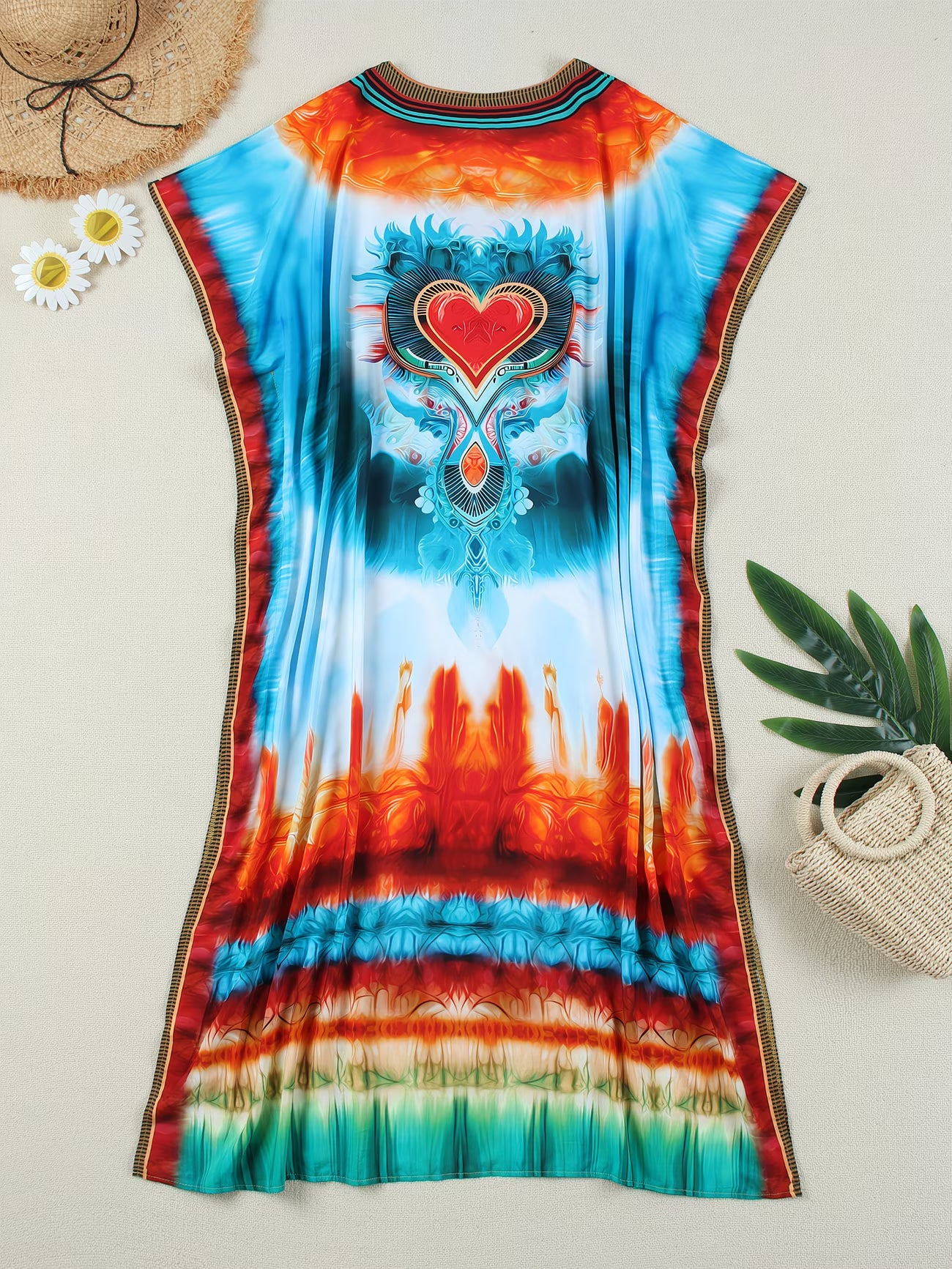 Kaftan bohème, décontracté