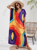 Kaftan coloré ample, décontracté