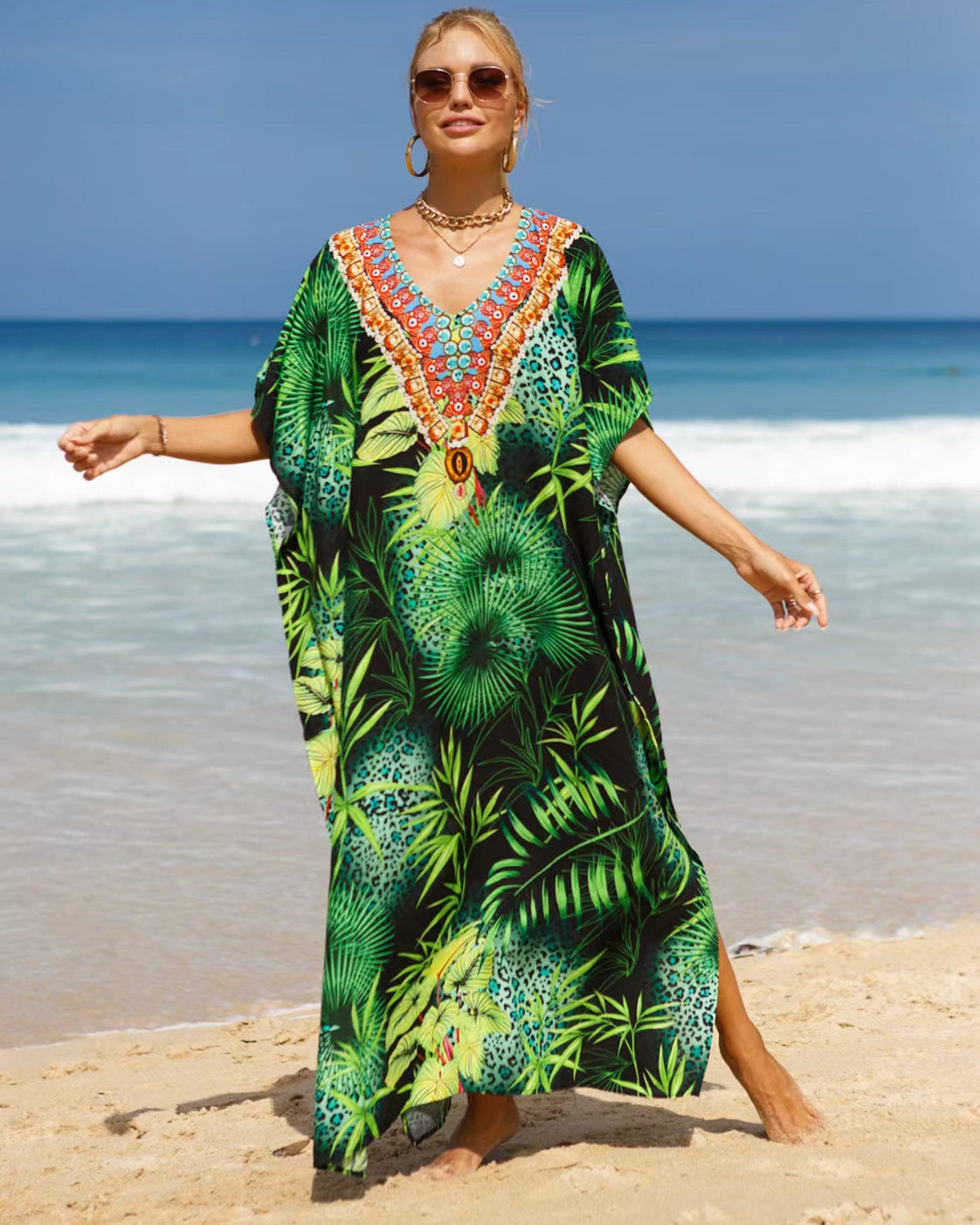 Kaftan de plage bohème