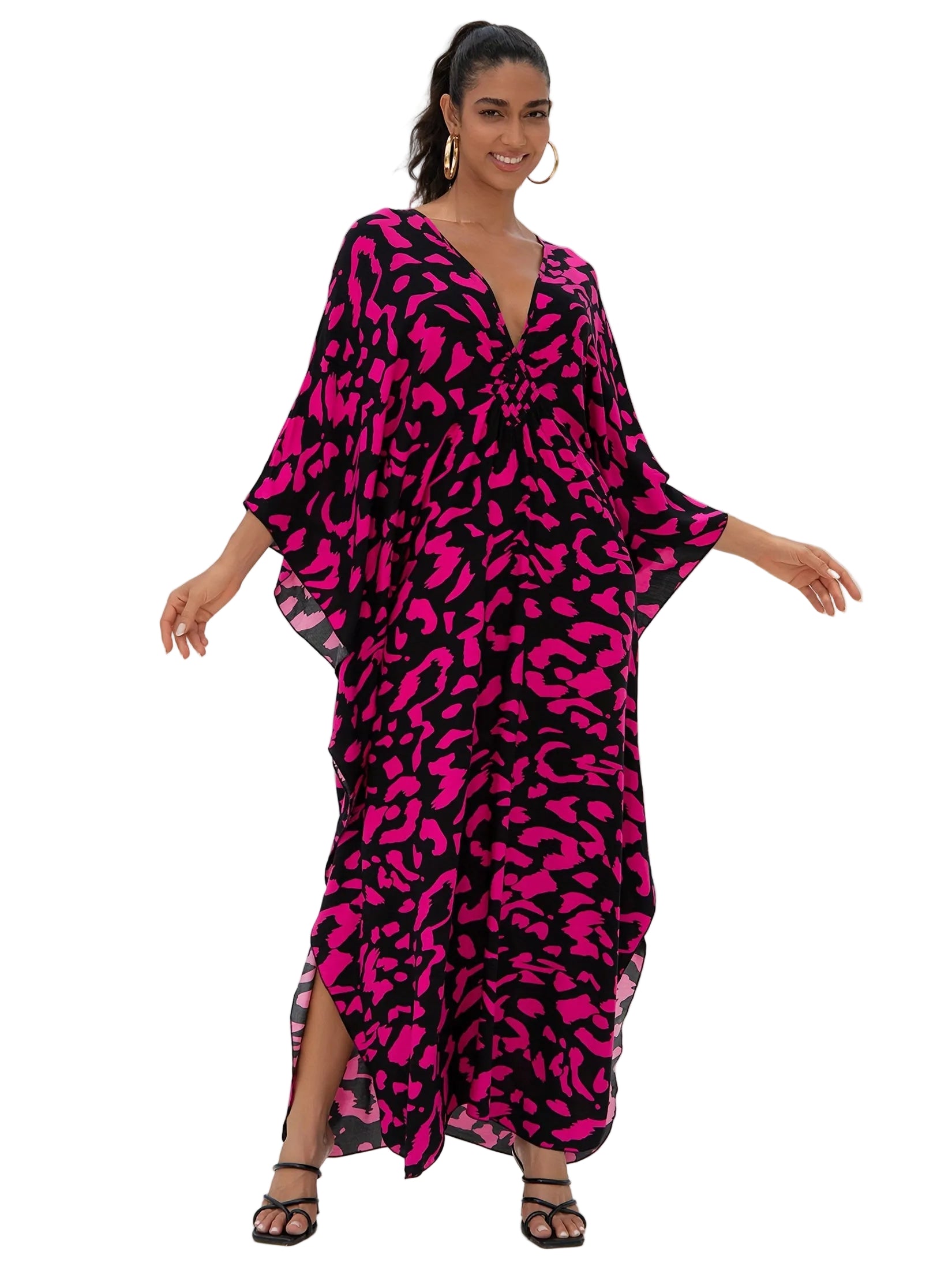 Kaftan ample, décontracté