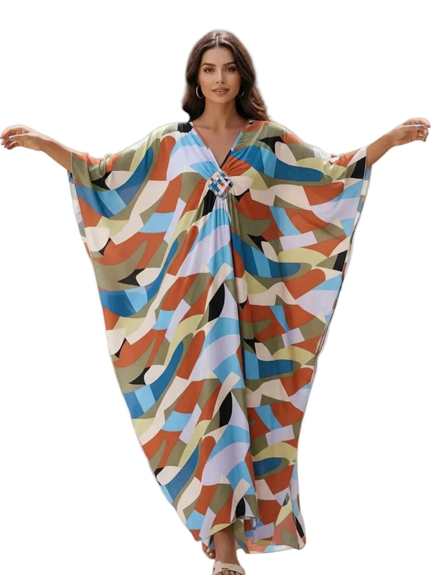 Kaftan ample, décontracté
