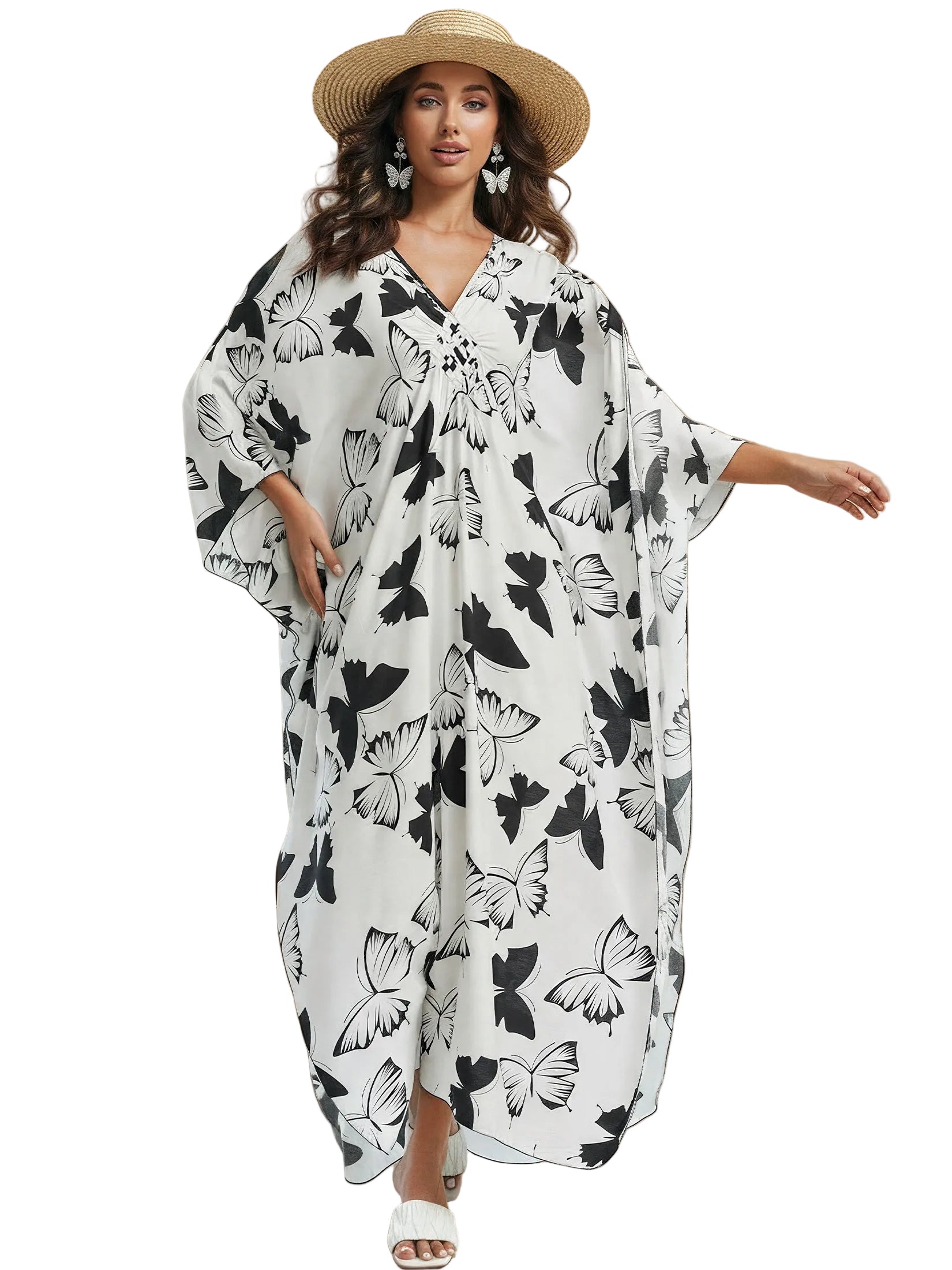 Kaftan ample, décontracté