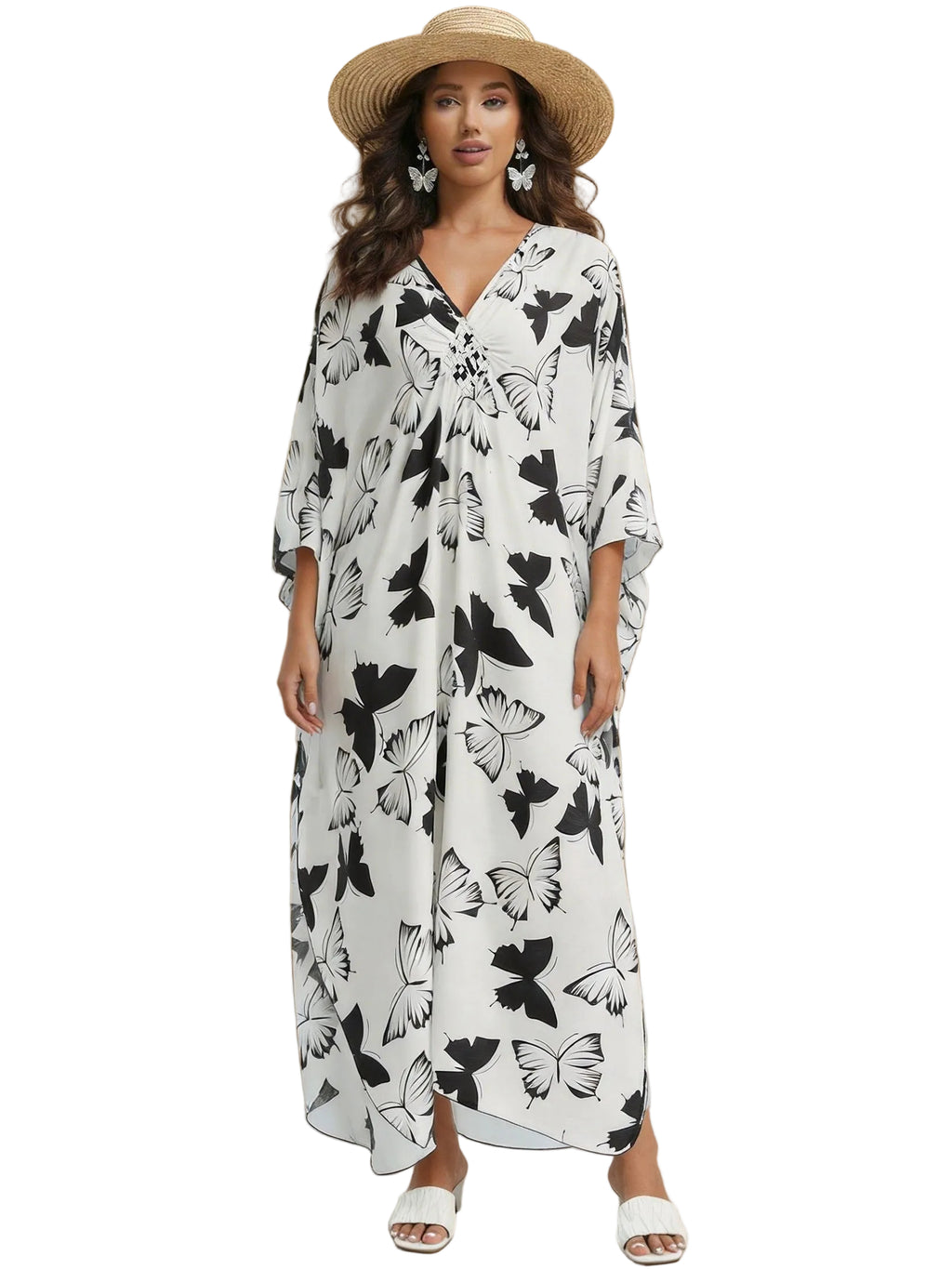 Kaftan ample, décontracté