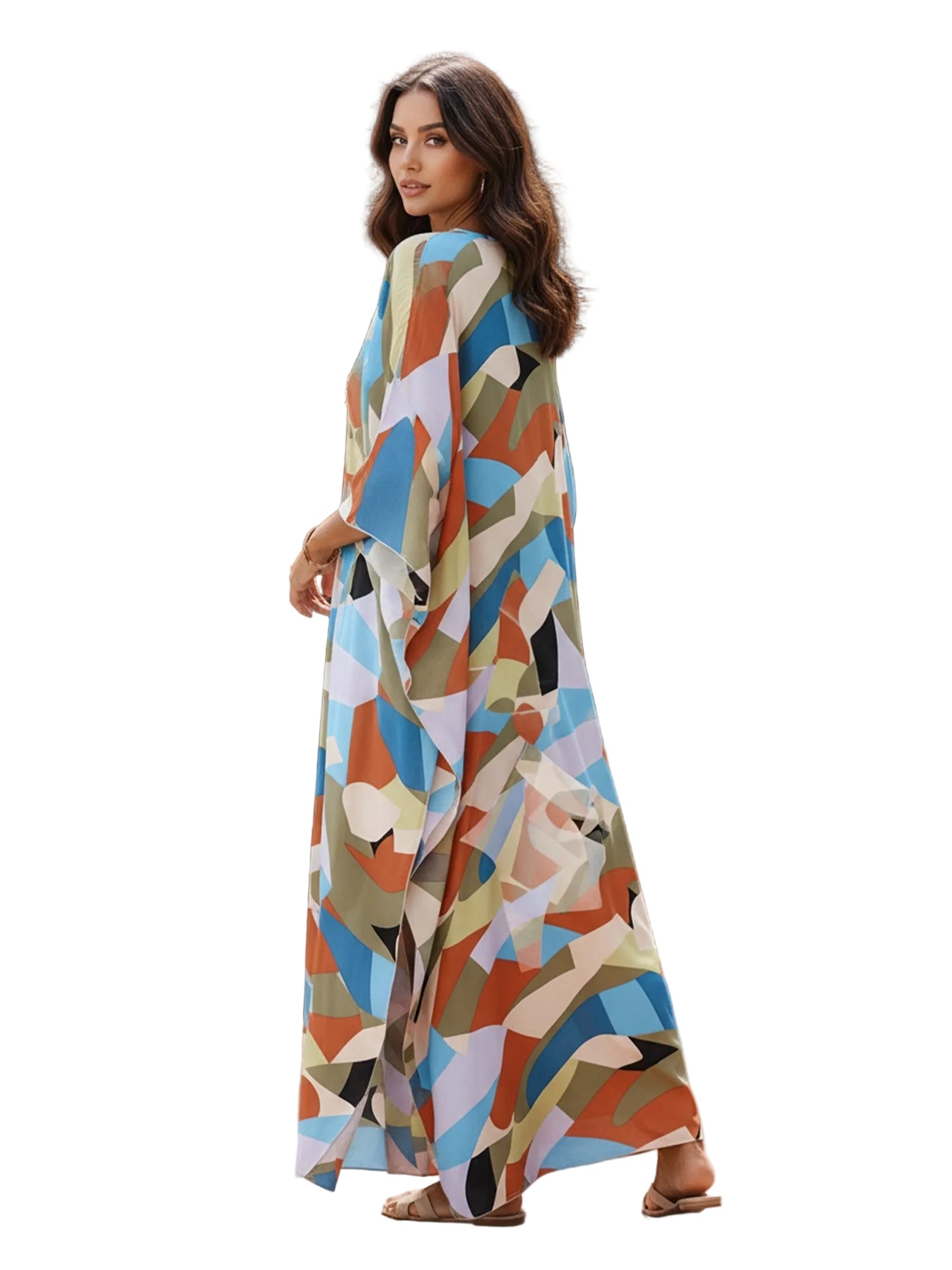 Kaftan ample, décontracté