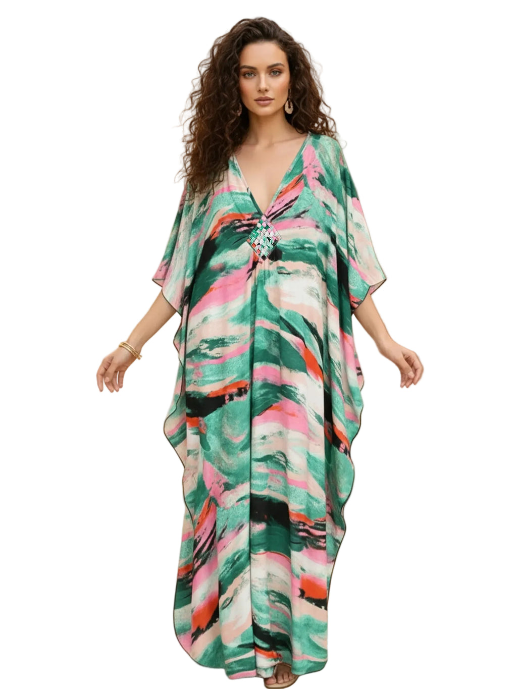 Kaftan ample, décontracté