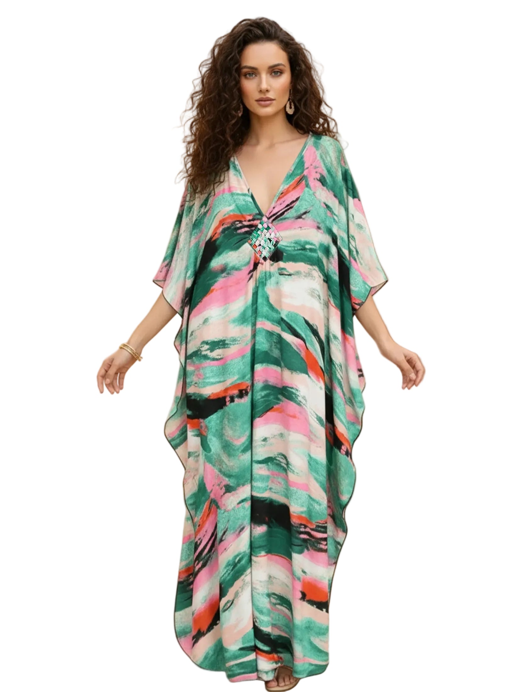 Kaftan ample, décontracté