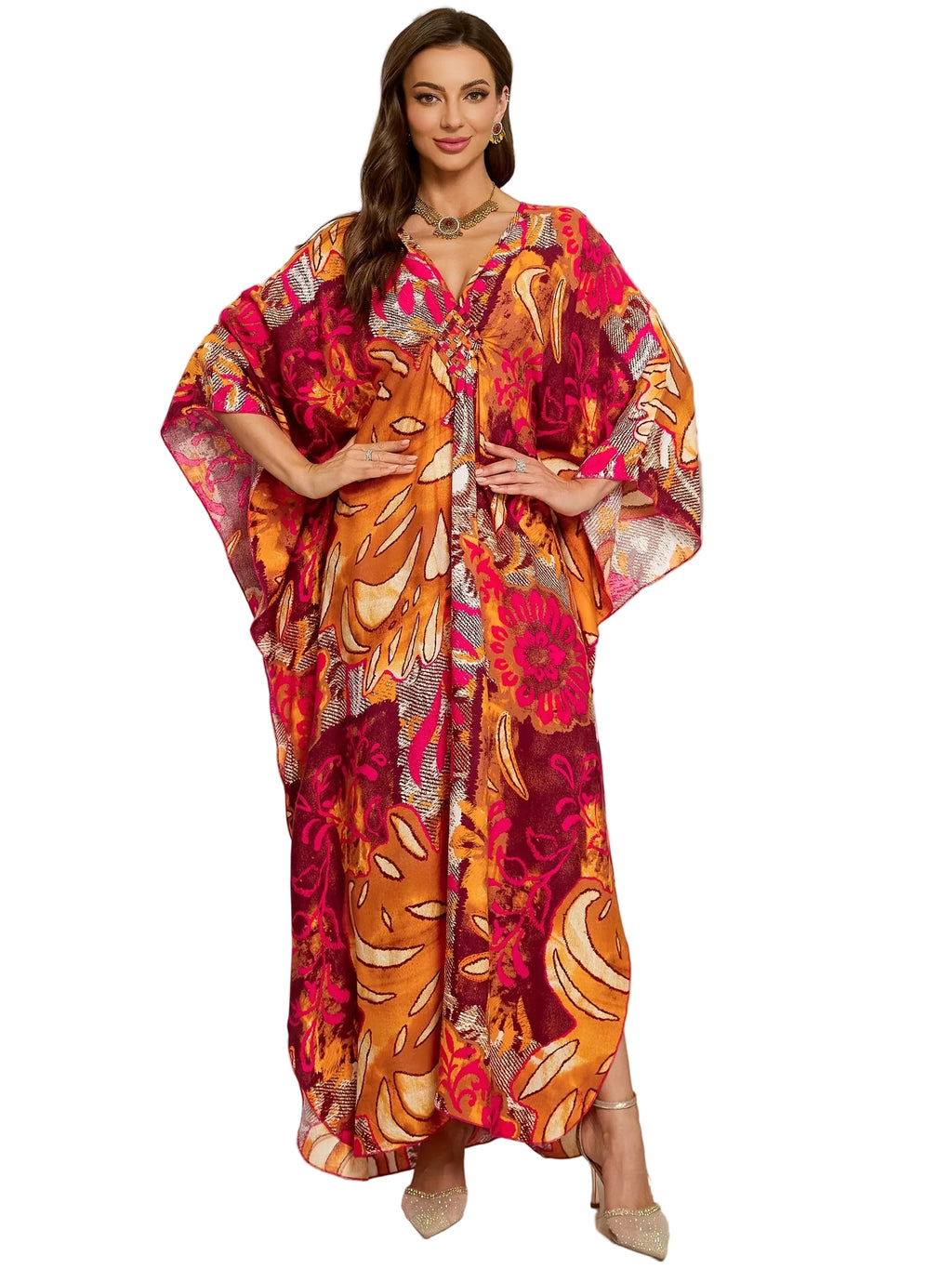 Kaftan ample, décontracté