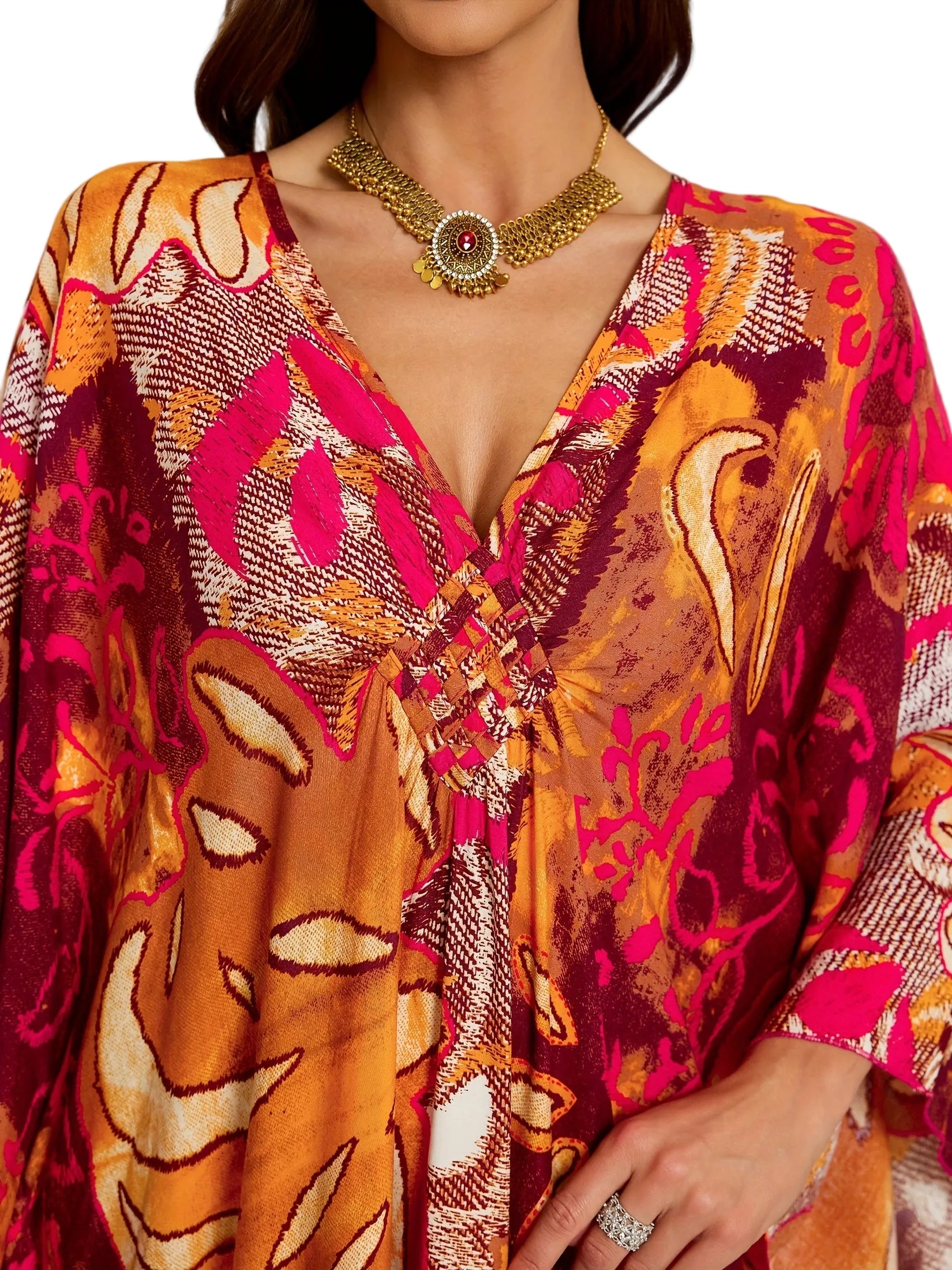 Kaftan ample, décontracté