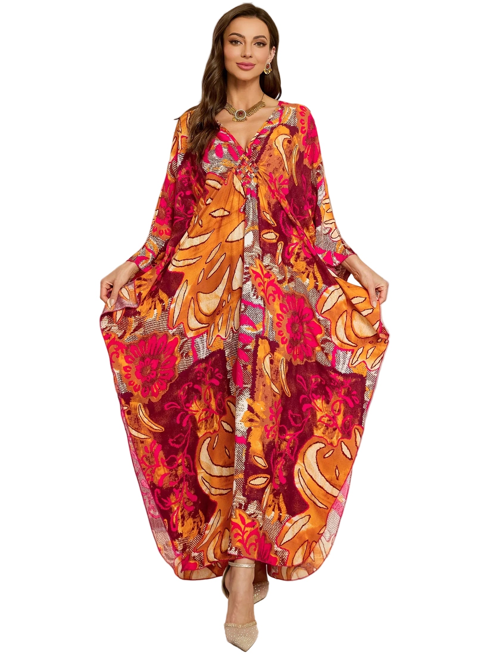 Kaftan ample, décontracté