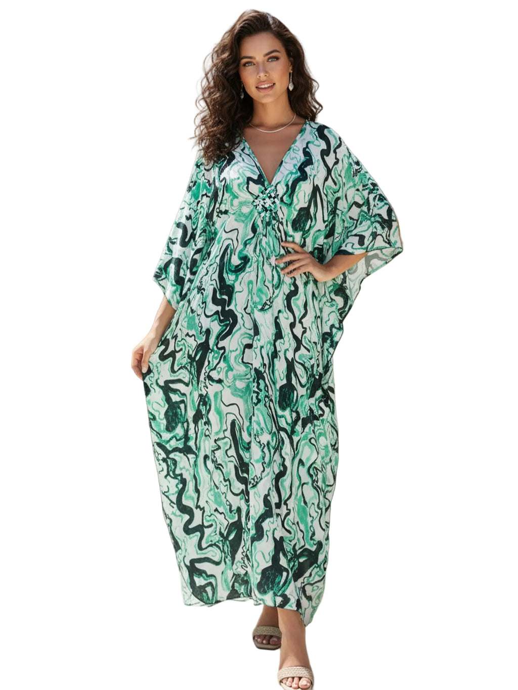Kaftan ample, décontracté