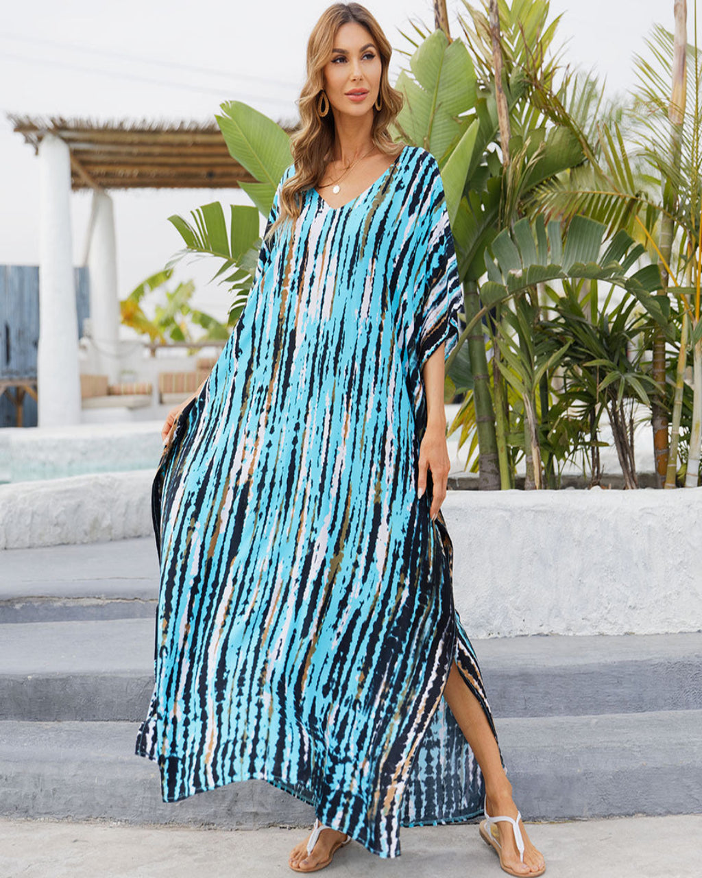 Kaftan ample, décontracté