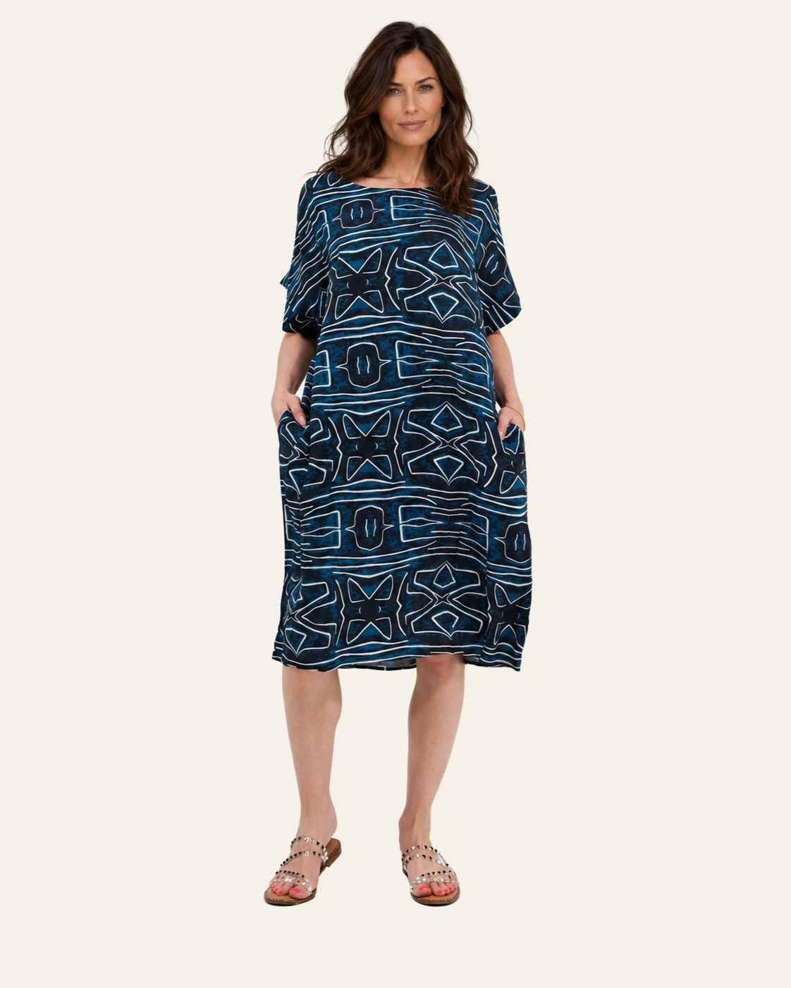 Robe Courte Décontractée à Poches (Copie)