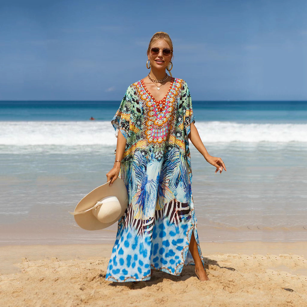 Kaftan de plage bohème