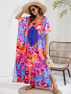 Kaftan coloré ample, décontracté