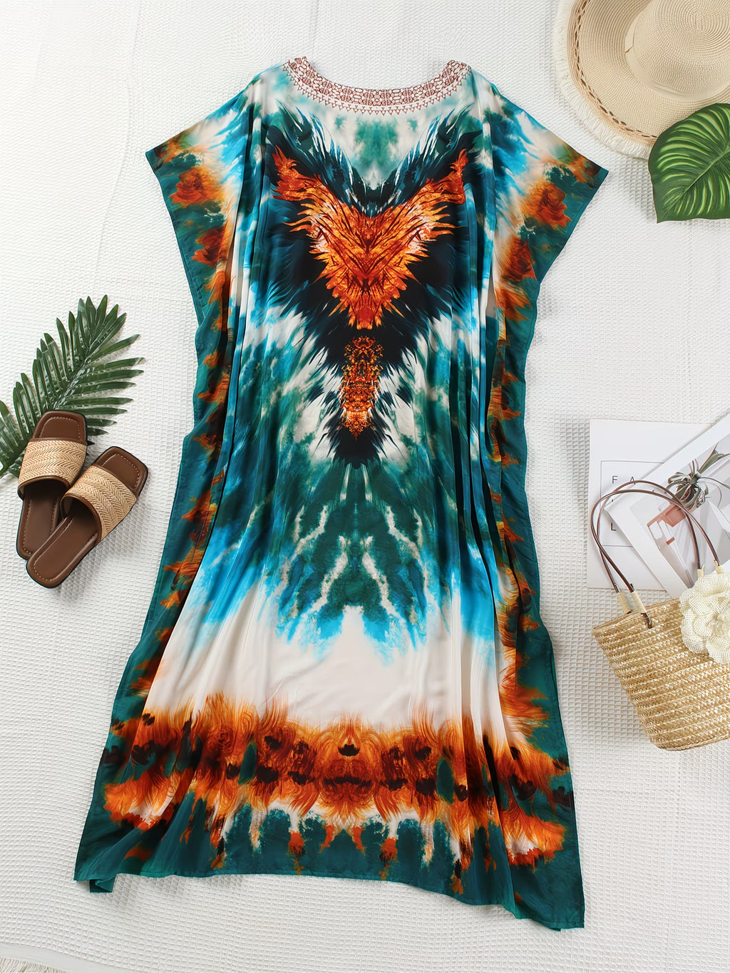 Kaftan bohème, décontracté