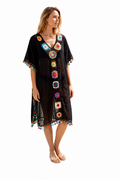 Cache-maillot ample, semi-transparent