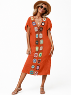Cache-maillot ample, semi-transparent