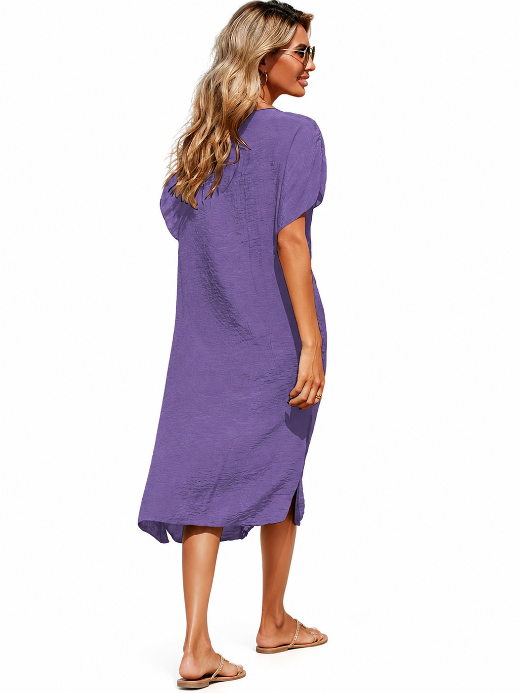 Cache-maillot ample, semi-transparent