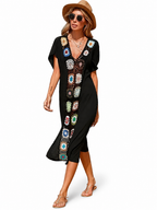 Cache-maillot ample, semi-transparent