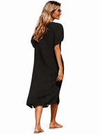 Cache-maillot ample, semi-transparent