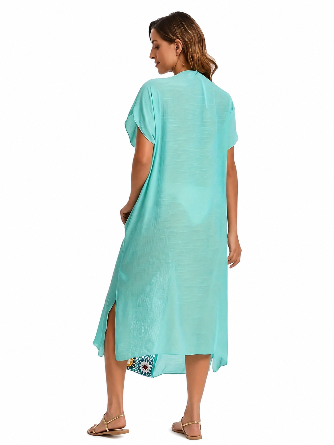 Cache-maillot ample, semi-transparent
