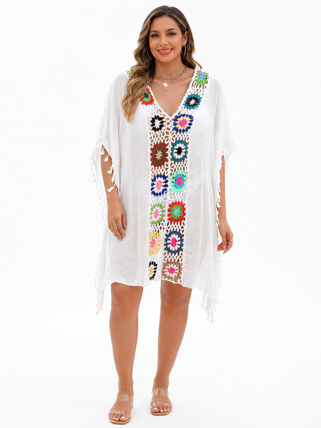 Cache-maillot ample, semi-transparent