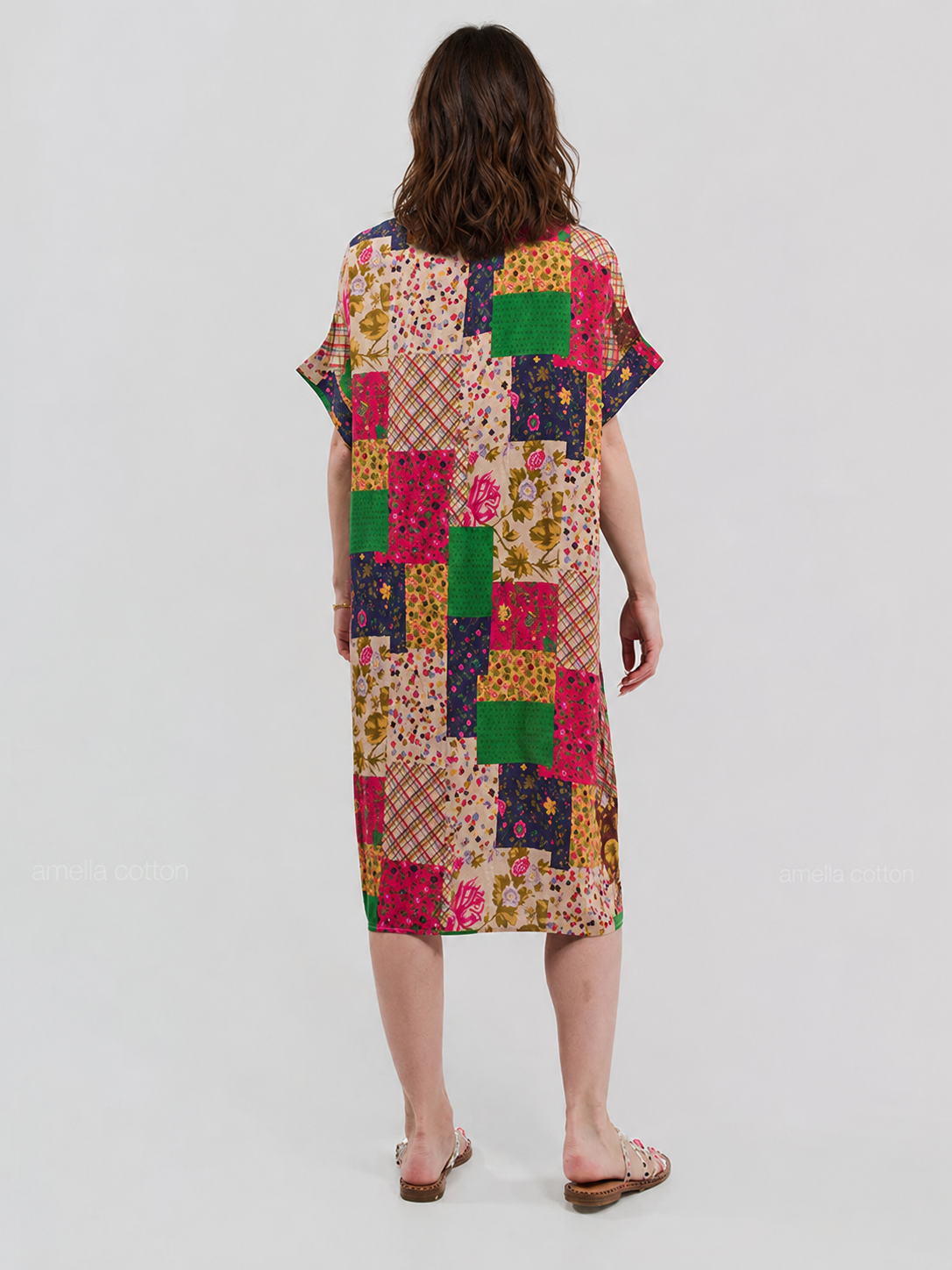 Robe Courte Décontractée à Poches