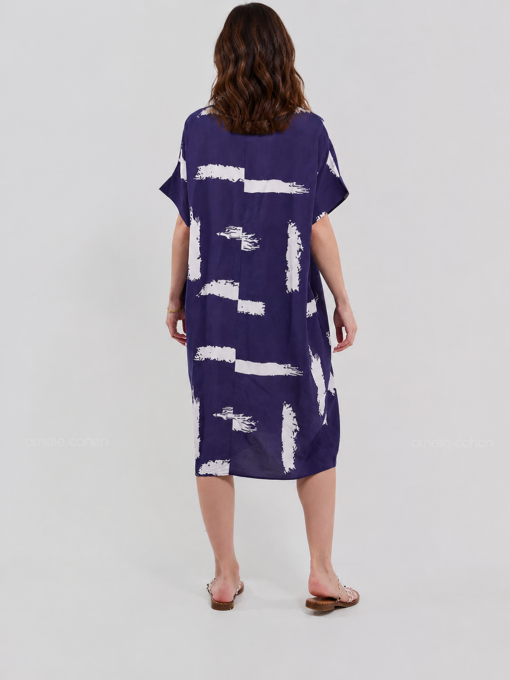 Robe Courte Décontractée à Poches