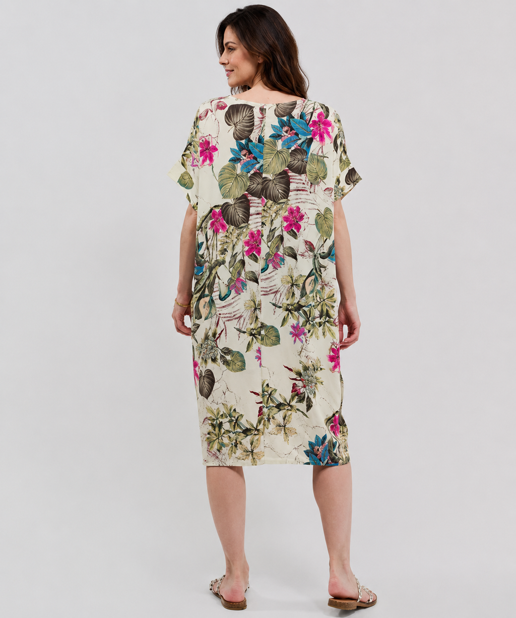 Robe Courte Décontractée à Poches