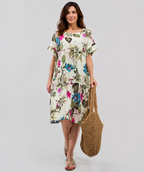 Robe Courte Décontractée à Poches
