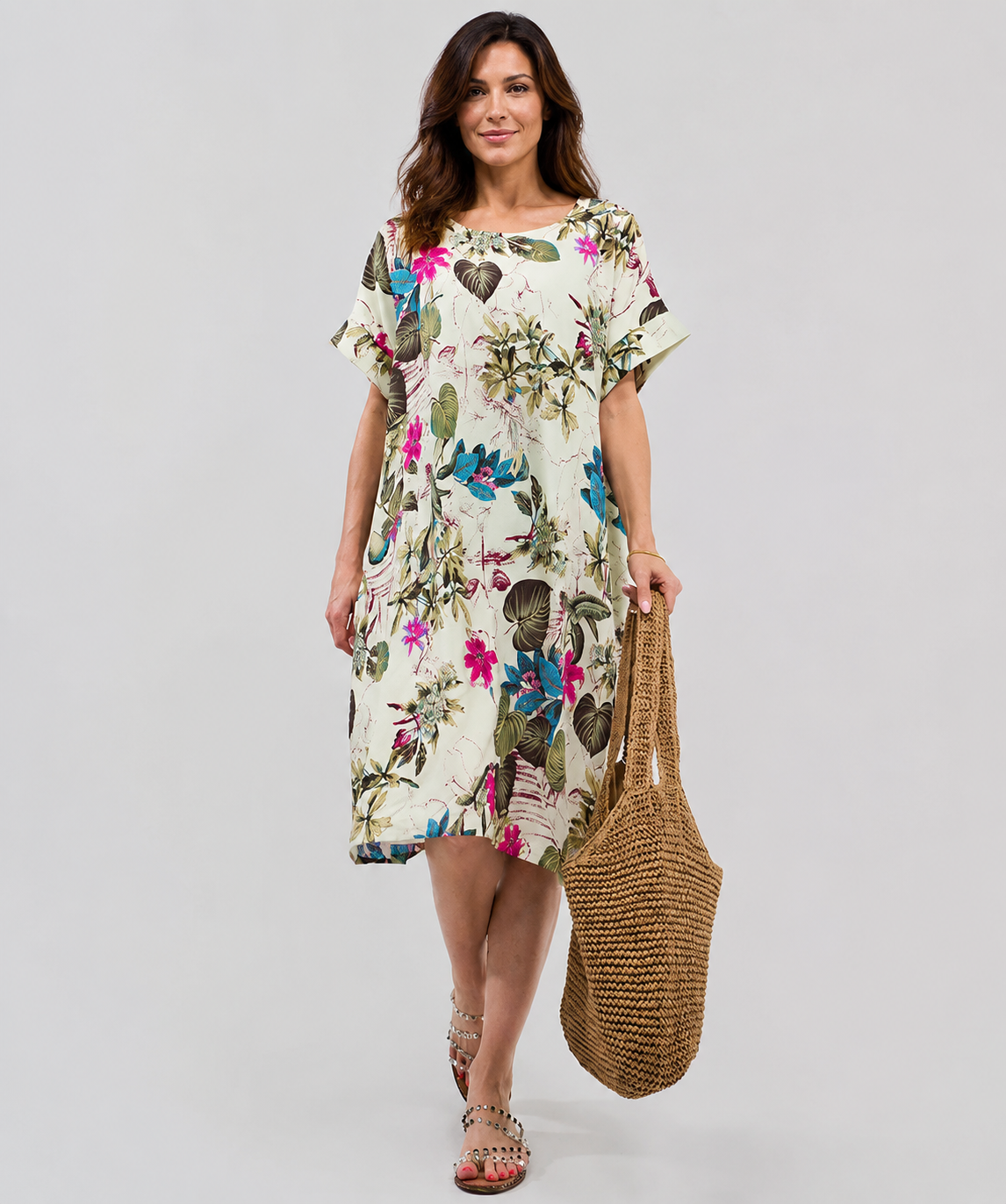 Robe Courte Décontractée à Poches