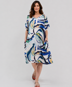 Robe Courte Décontractée à Poches