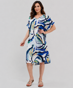 Robe Courte Décontractée à Poches