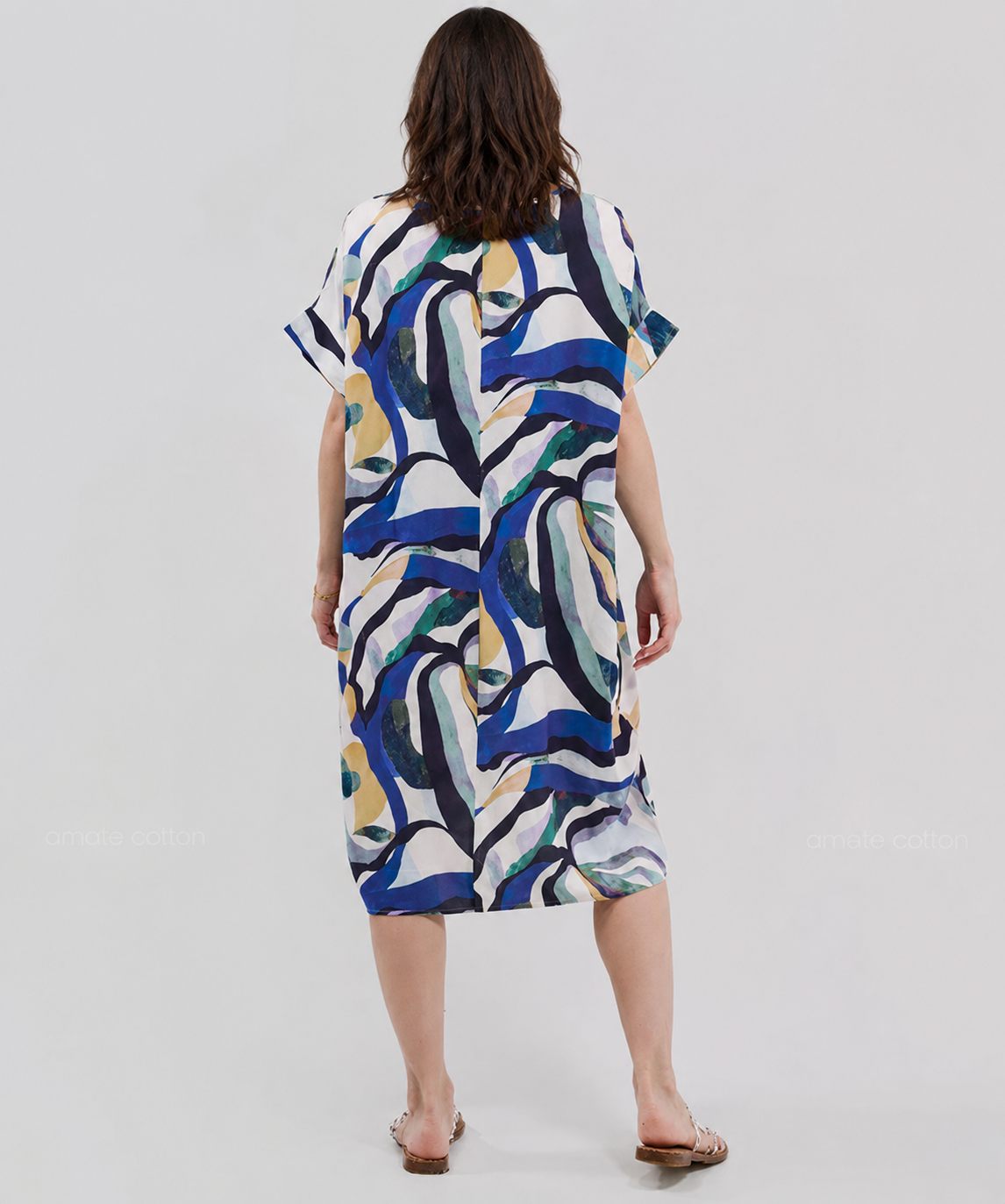 Robe Courte Décontractée à Poches