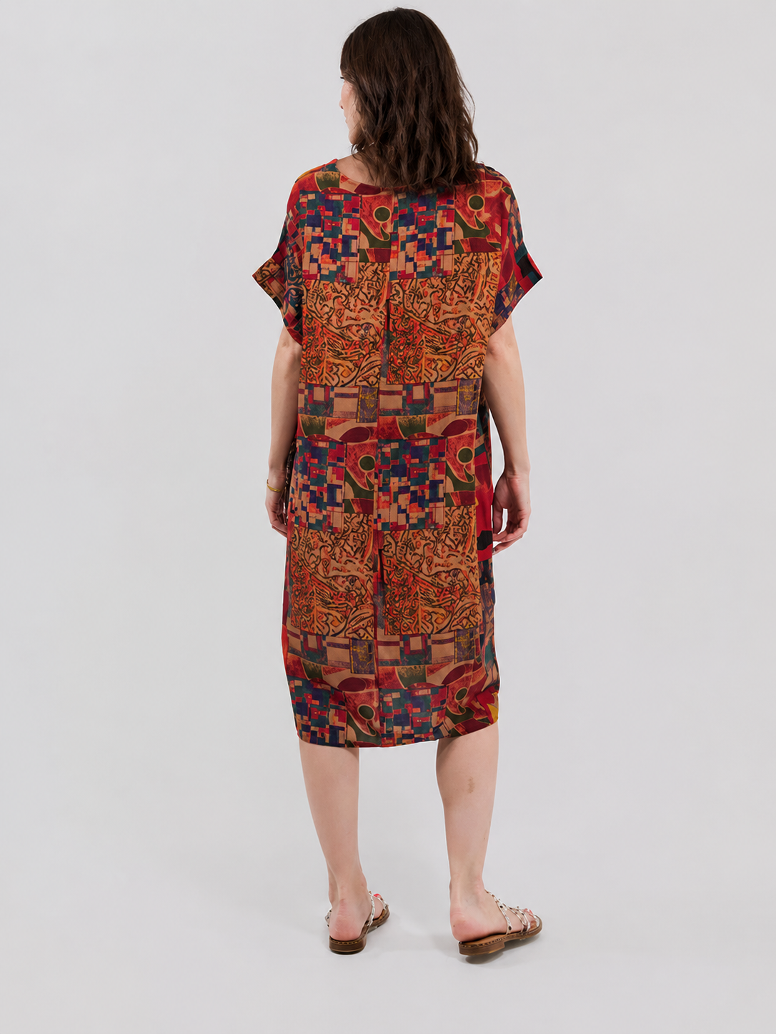 Robe Courte Décontractée à Poches