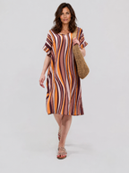 Robe Courte Décontractée à Poches
