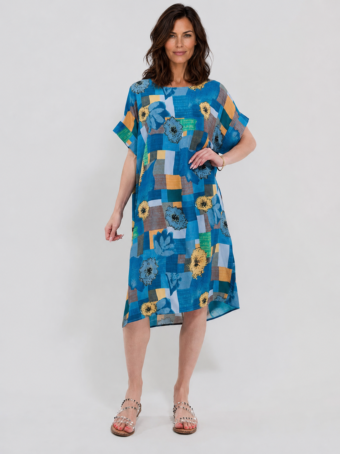 Robe Courte Décontractée à Poches