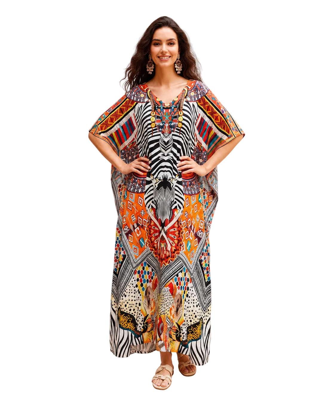 Kaftan bohème, décontracté