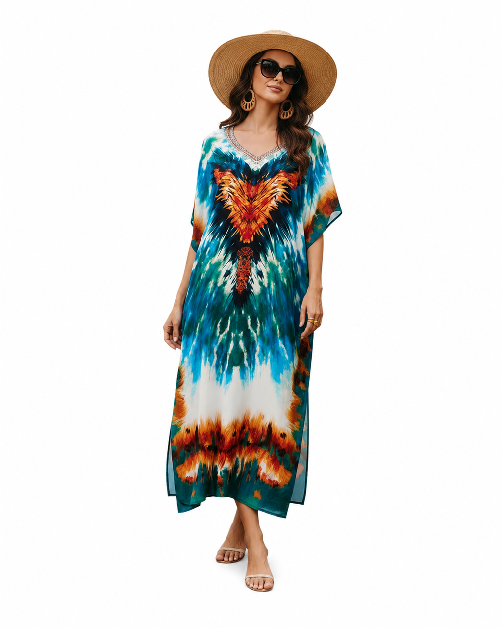 Kaftan bohème, décontracté