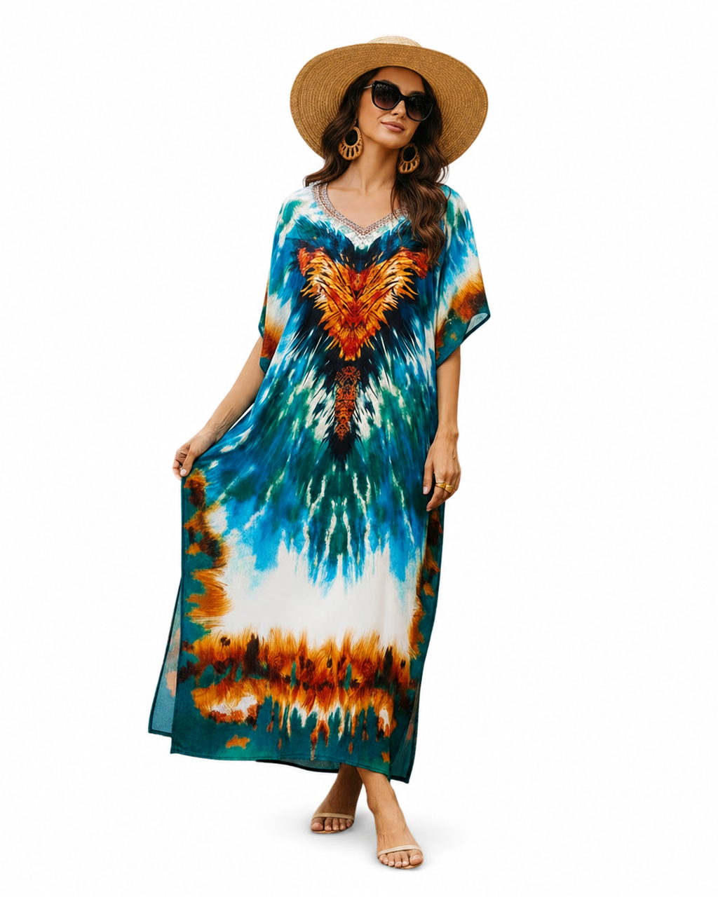 Kaftan bohème, décontracté