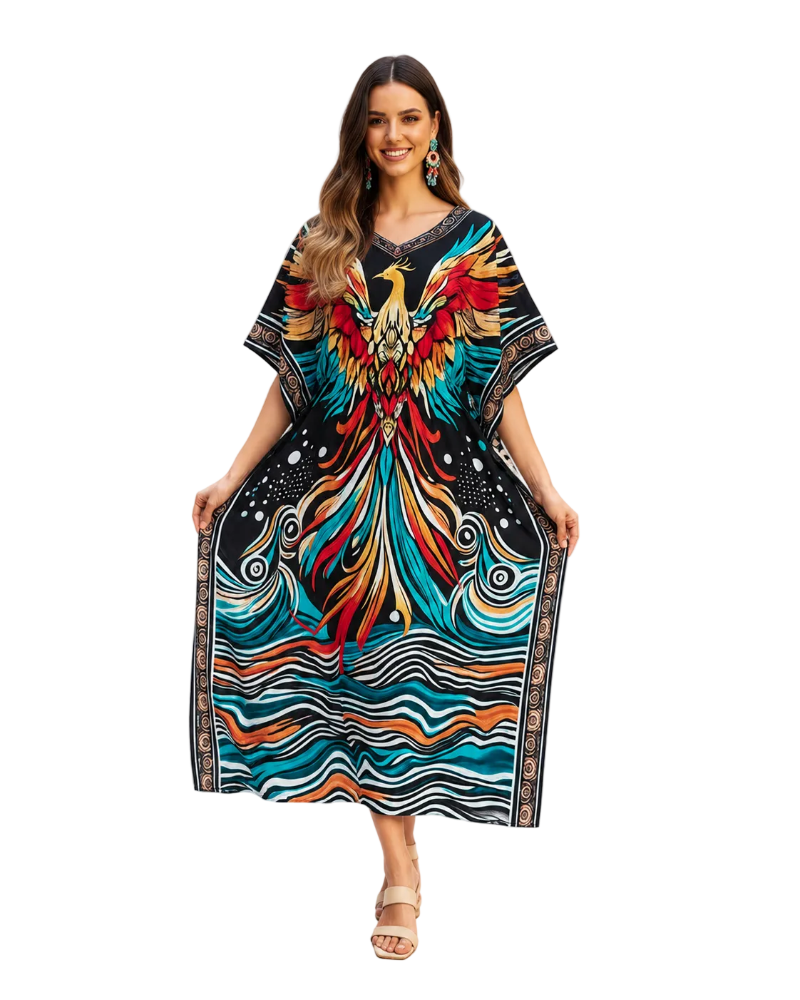 Kaftan bohème, décontracté