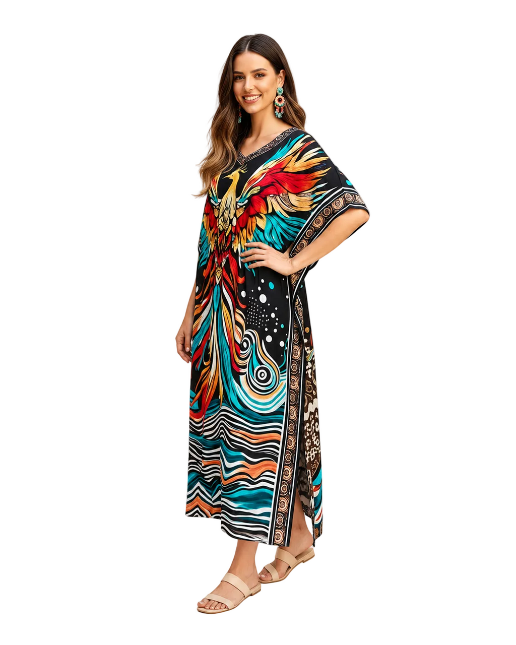 Kaftan bohème, décontracté