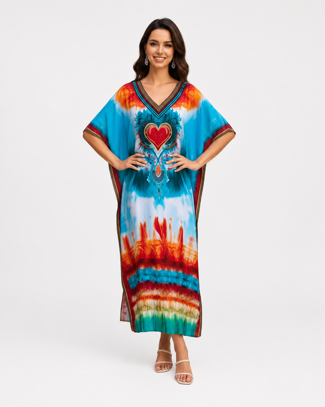 Kaftan bohème, décontracté