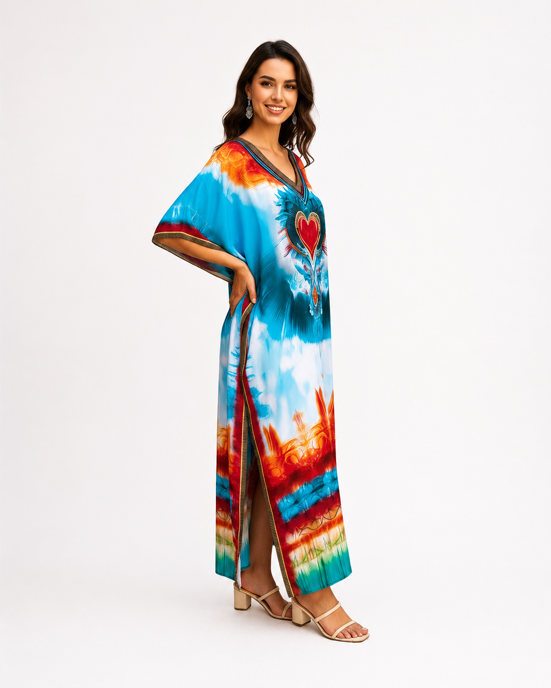 Kaftan bohème, décontracté